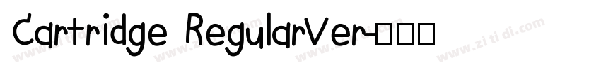 Cartridge RegularVer字体转换